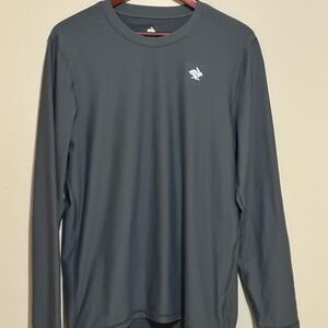 Men's Performance Long-Sleeve Crew Neck Shirt - Gray Rabbit